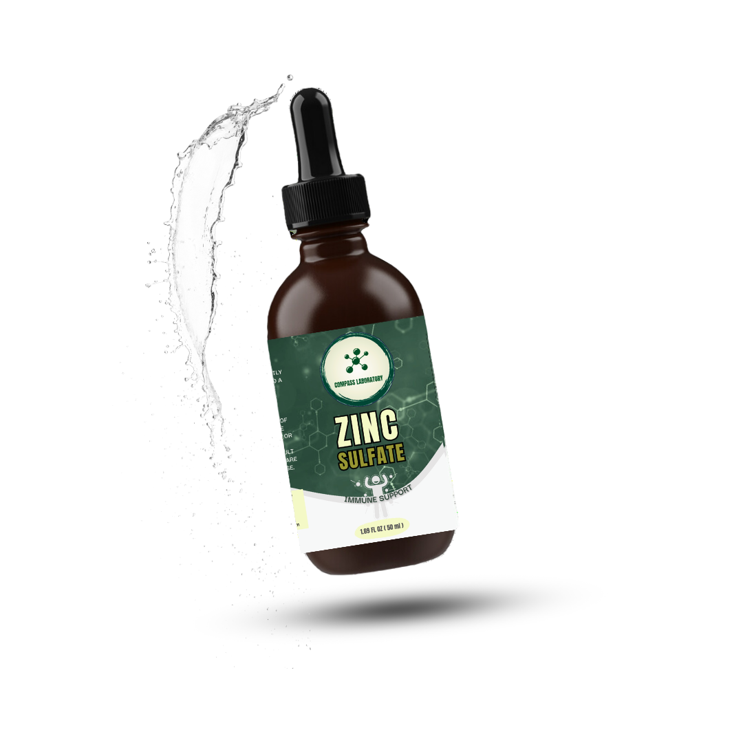 Zinc Sulfate 7.5 mg/2 mL Oral Solution - 50 mL Bottle (25 Servings) - Compass Laboratory