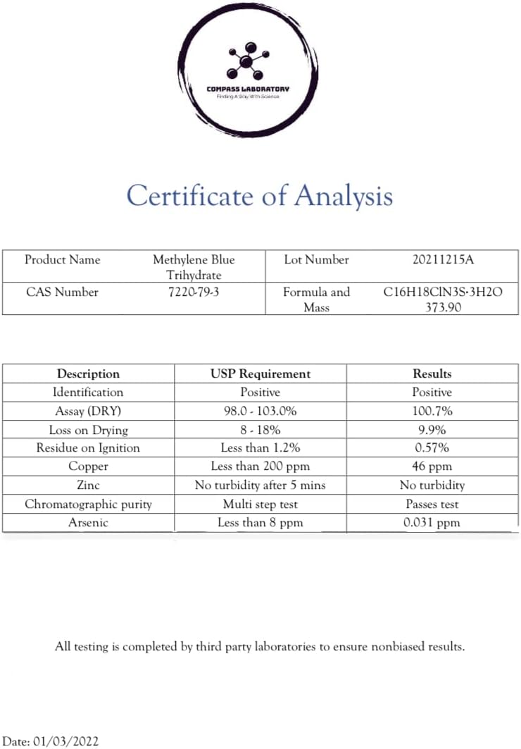 Methylene Blue 1% - Compass Laboratory