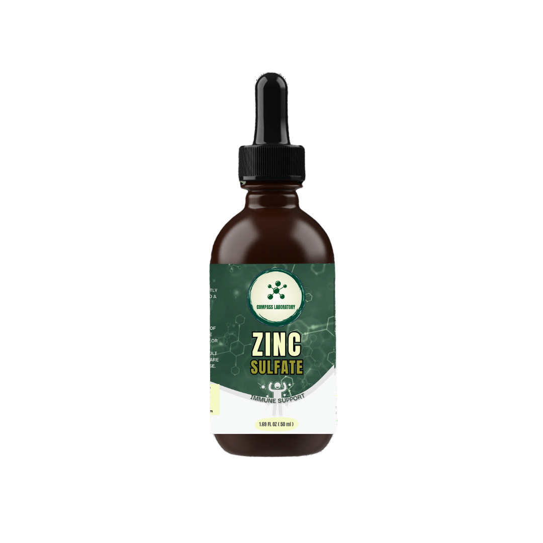 Zinc Sulfate 7.5 mg/2 mL Oral Solution - 50 mL Bottle (25 Servings) - Compass Laboratory