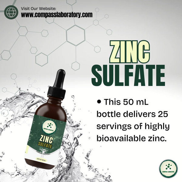 Zinc Sulfate 7.5 mg/2 mL Oral Solution - 50 mL Bottle (25 Servings)