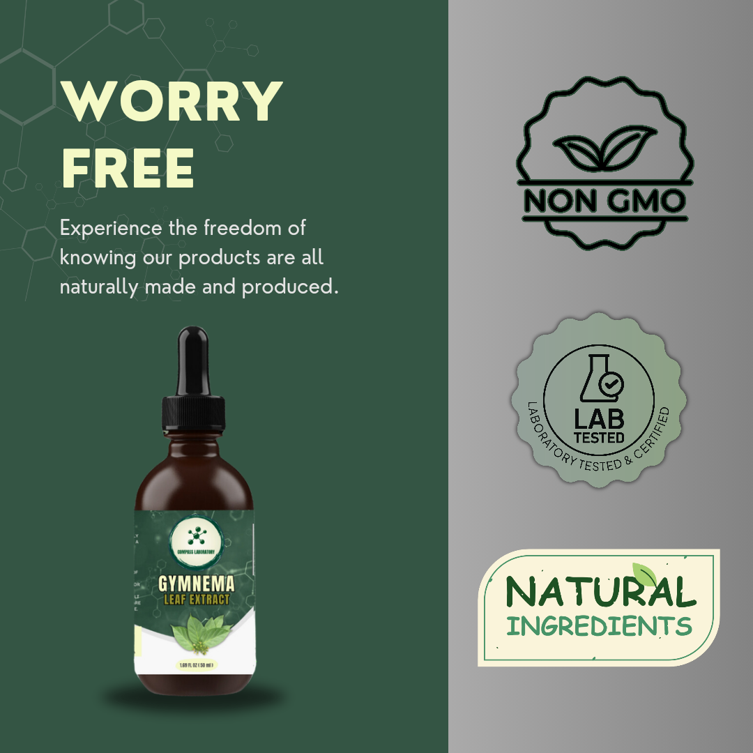 Gymnema Leaf Extract 100 mg/ml – Natural Support for Healthy Blood Sugar Levels - Compass Laboratory