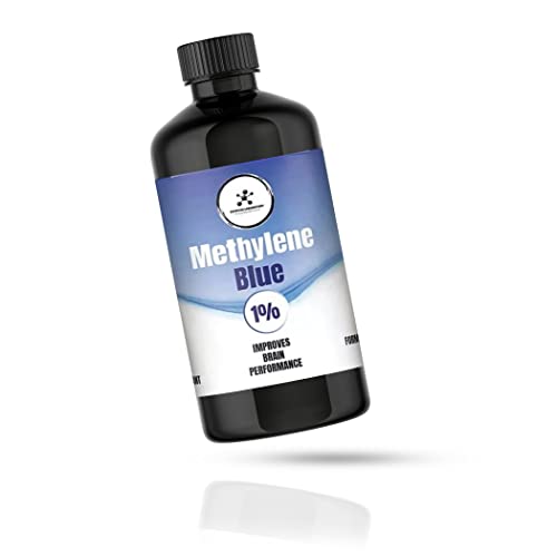 Methylene Blue 1% | USP Grade | Large Refill Bottle | 1 drop contains 0.5 mg Methylene Blue | 237 mL Glass Bottle - Compass Laboratory